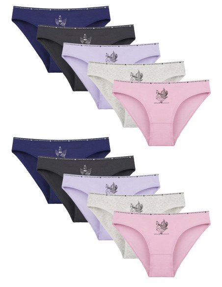 Donella 2171PB200 Assorted 10-Pack Women's Briefs — Turkish textile wholesale