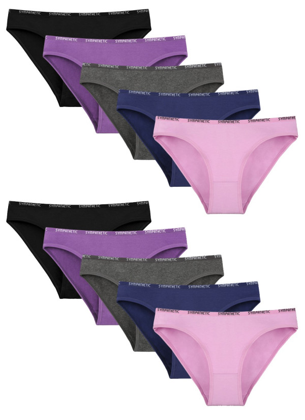 Donella 2171PD14 Assorted 10-Pack Women's Briefs — factory-direct from Turkey