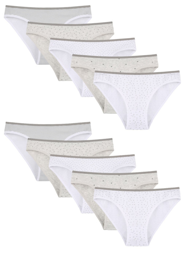 Donella 218136 Assorted 10-Pack Women's Briefs — wholesale from Turkey