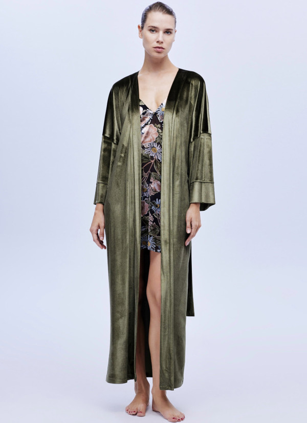 Bonjour Madame 1613 Velour Nightdress — wholesale from Turkey 2