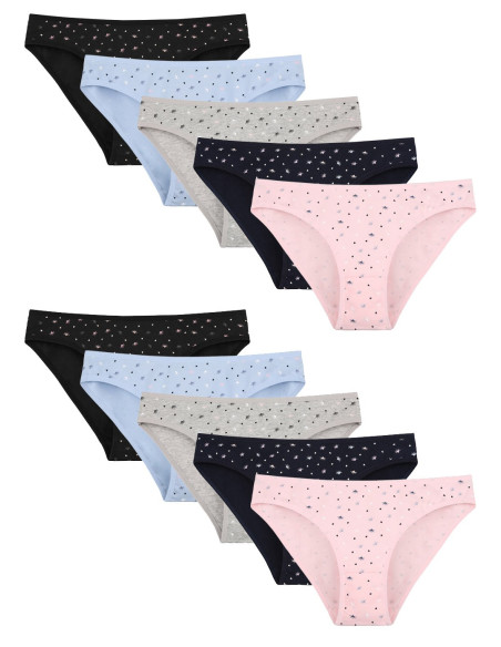 Donella 218137 Assorted 10-Pack Women's Briefs — Turkey wholesale collection