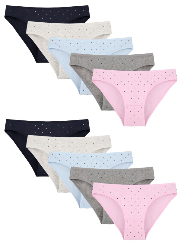 Donella 218142 Assorted 10-Pack Women's Briefs — Turkish textile wholesale