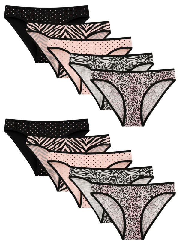 Donella 218145 Assorted 10-Pack Women's Briefs — Istanbul wholesale supplier