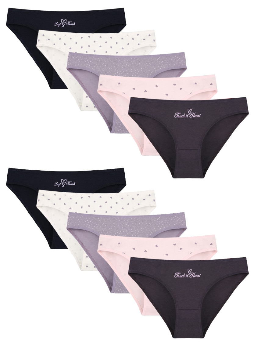 Donella 2181B40 Assorted 10-Pack Women's Briefs — factory-direct from Turkey