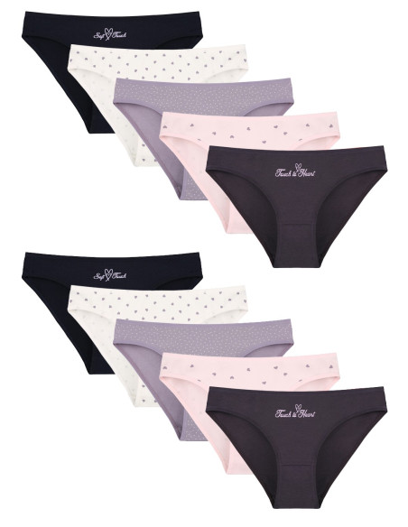 Donella 2181B40 Assorted 10-Pack Women's Briefs — factory-direct from Turkey