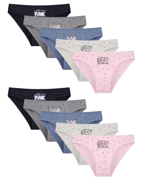 Donella 2181B41 Assorted 10-Pack Women's Briefs — Turkish factory wholesale