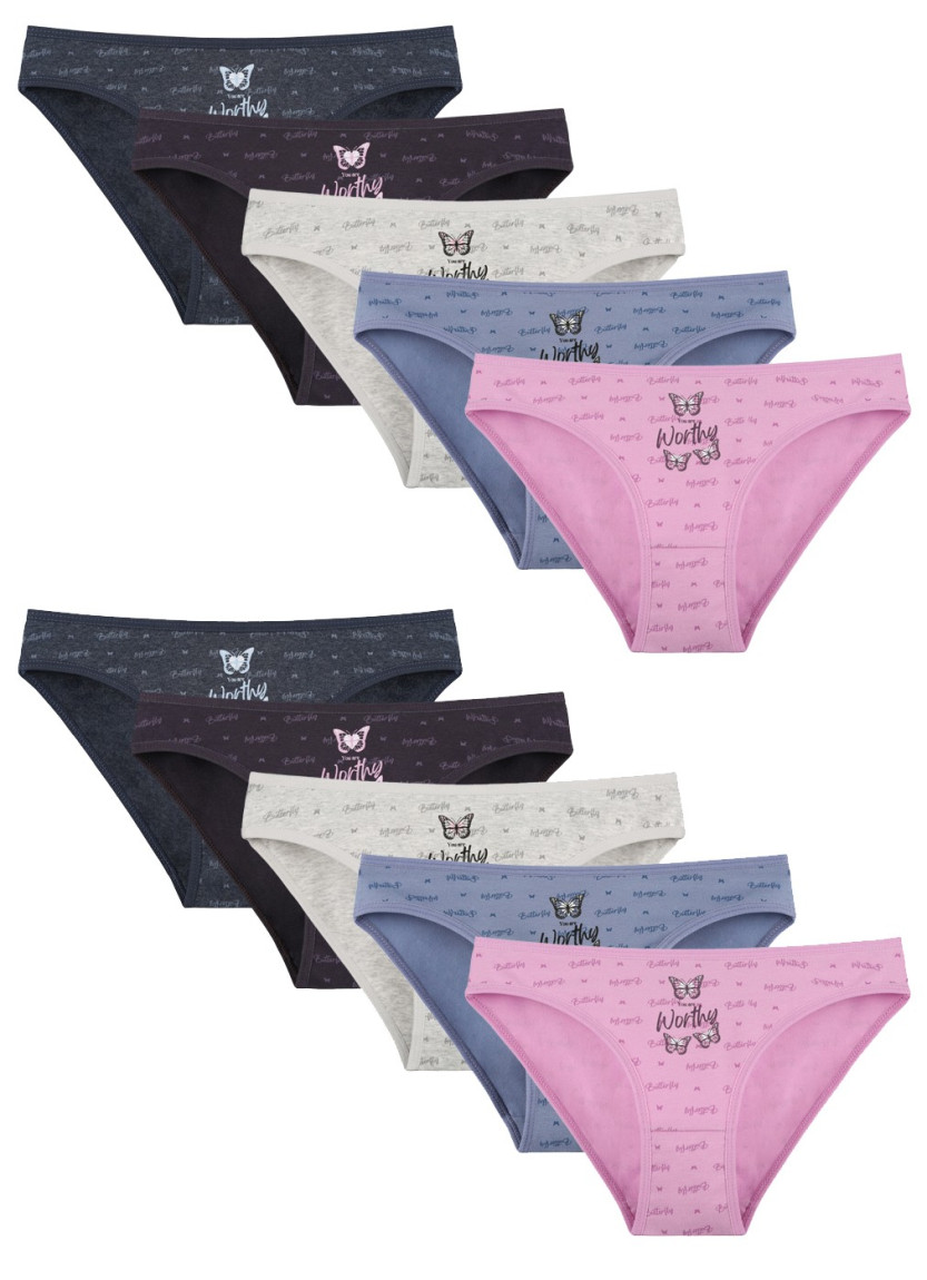Donella 2181B42 Assorted 10-Pack Women's Briefs — wholesale from Turkey