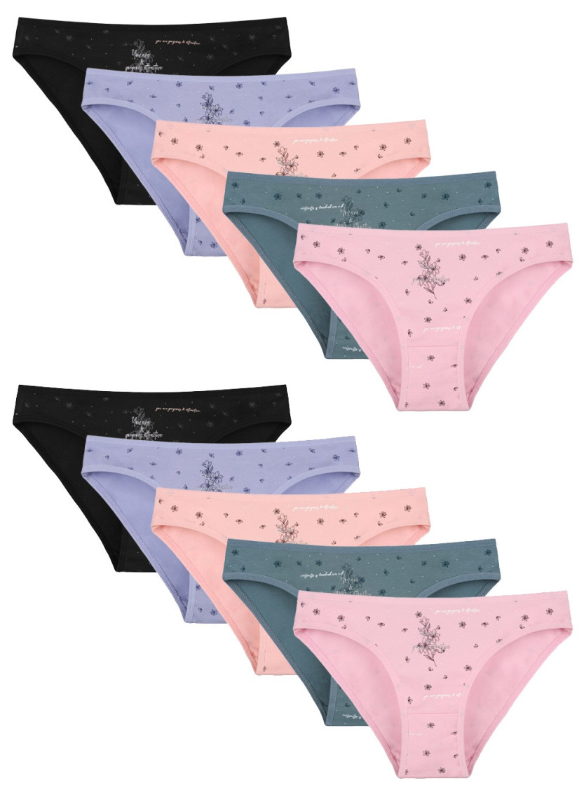 Donella 2181B44 Assorted 10-Pack Women's Briefs — Turkey wholesale collection