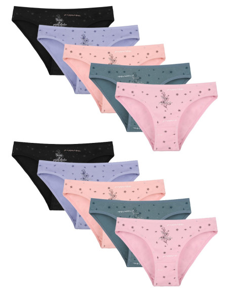 Donella 2181B44 Assorted 10-Pack Women's Briefs — Turkey wholesale collection