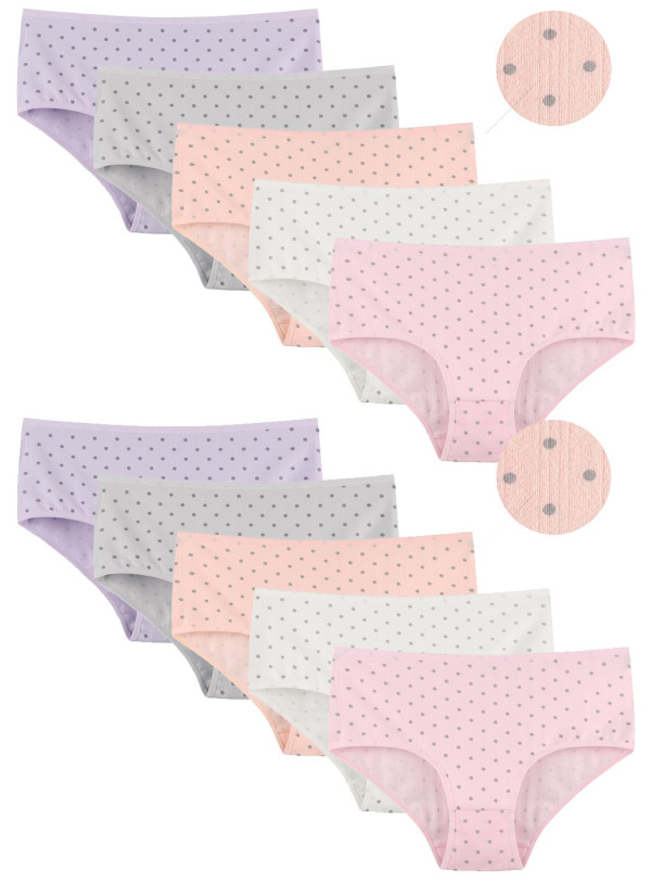 Donella 252701 Assorted 10-Pack Women's Briefs — Turkish textile wholesale