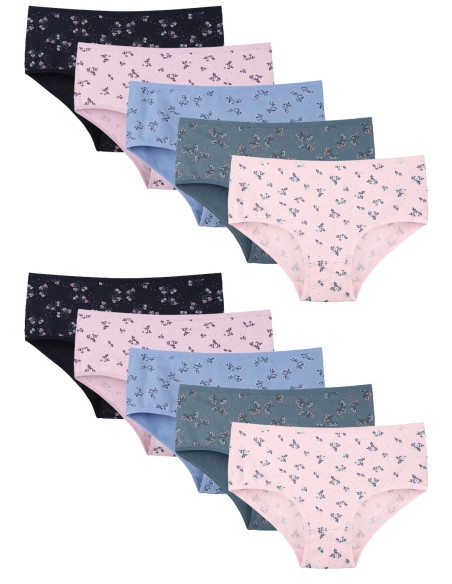 Donella 258134 Assorted 10-Pack Women's Briefs — Turkey wholesale collection