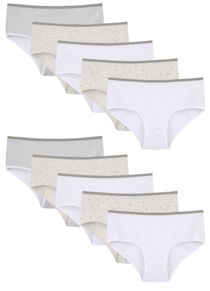 Donella 258136 Assorted 10-Pack Women's Briefs — direct Turkish factory supply