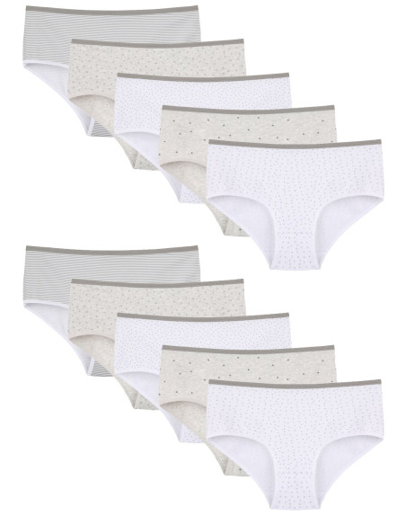 Donella 258136 Assorted 10-Pack Women's Briefs — direct Turkish factory supply