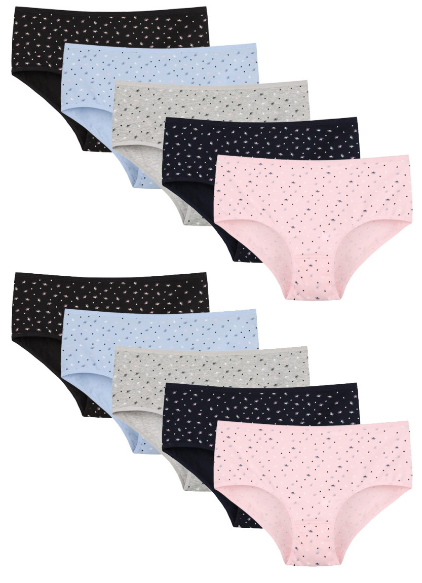 Donella 258137 Assorted 10-Pack Women's Briefs — wholesale for boutiques