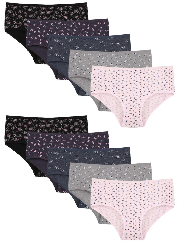 Donella 258138 Assorted 10-Pack Women's Briefs — Turkish textile wholesale