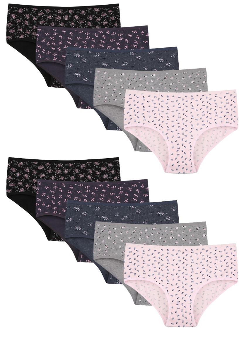 Donella 258138 Assorted 10-Pack Women's Briefs — Turkish textile wholesale