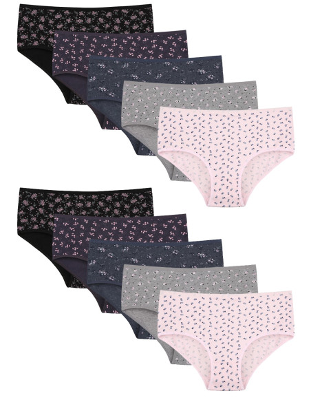 Donella 258138 Assorted 10-Pack Women's Briefs — Turkish textile wholesale