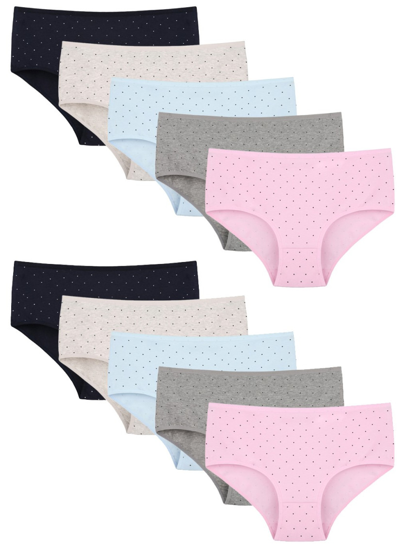 Donella 258142 Assorted 10-Pack Women's Briefs — factory-direct from Turkey