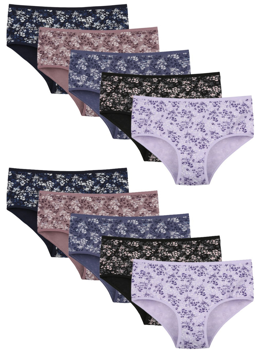 Donella 258143 Assorted 10-Pack Women's Briefs — Turkish factory wholesale