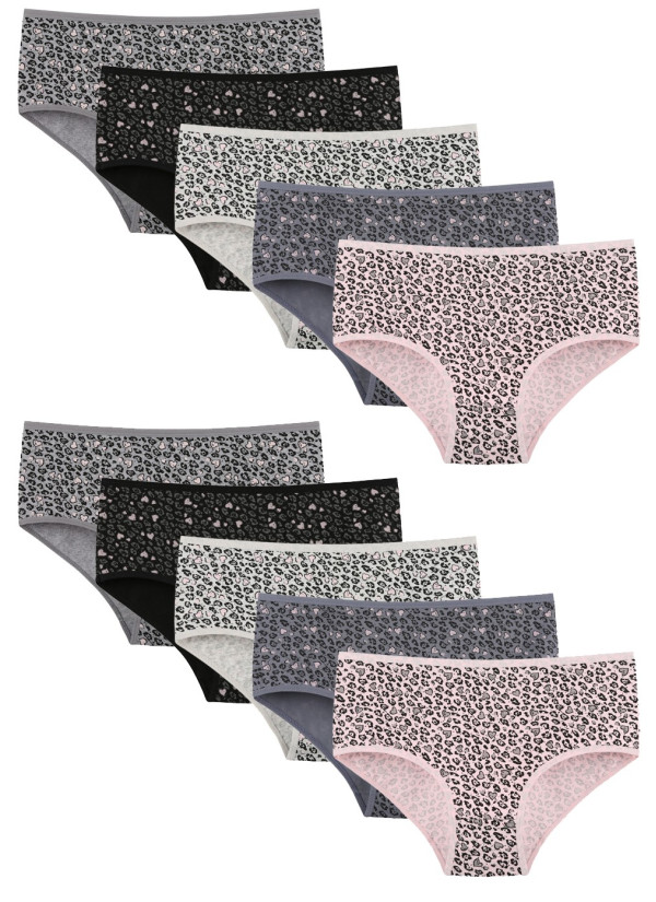 Donella 258144 Assorted 10-Pack Women's Briefs — wholesale from Turkey