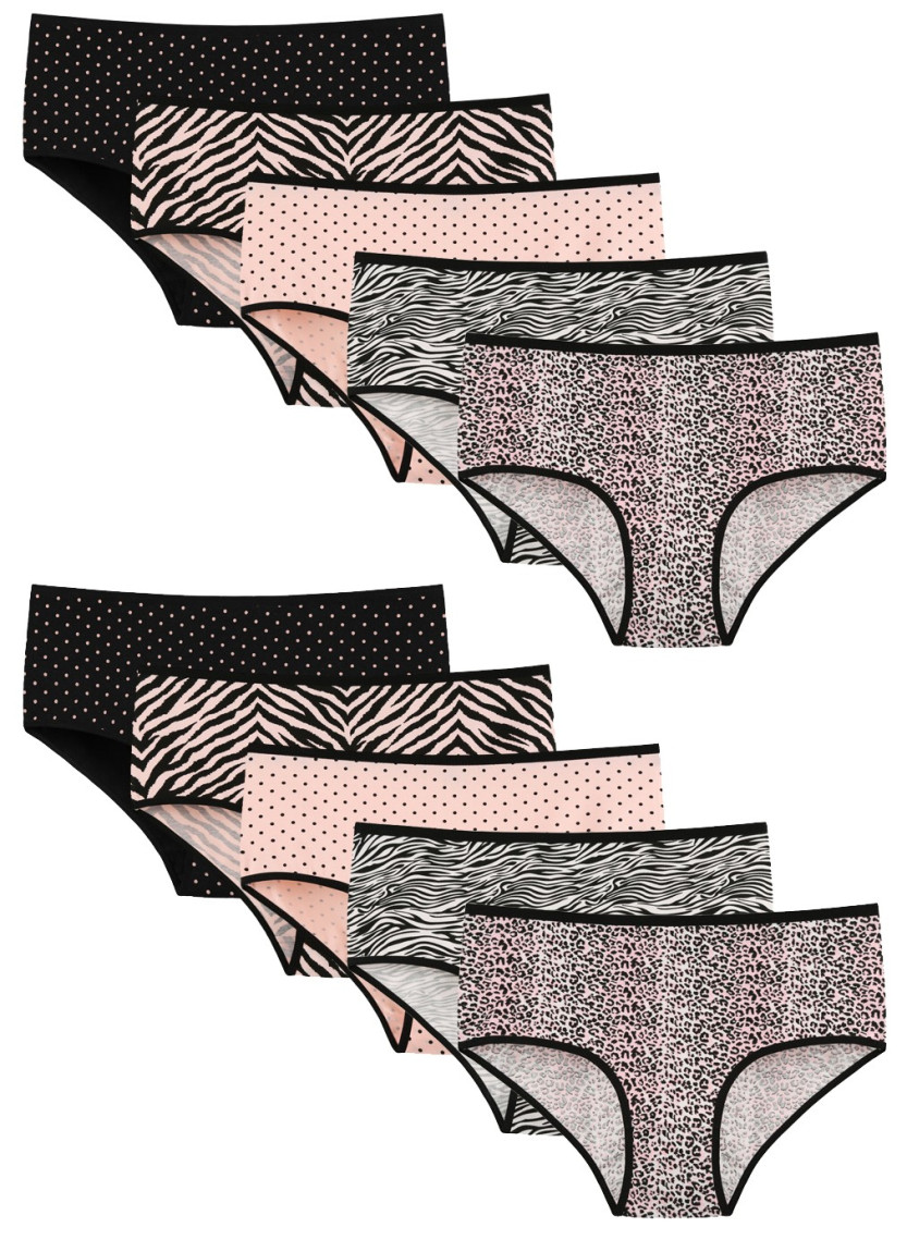 Donella 258145 Assorted 10-Pack Women's Briefs — Turkey wholesale collection