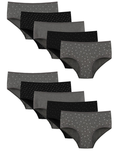 Donella 258147 Assorted 10-Pack Women's Briefs — direct Turkish factory supply