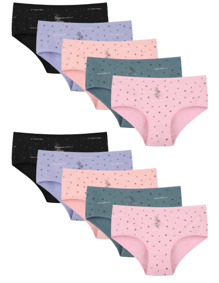 Donella 2581B44 Assorted 10-Pack Women's Briefs — Turkish textile wholesale