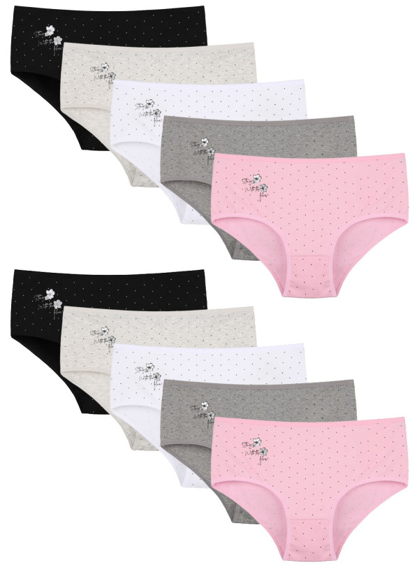 Donella 2581B45 Assorted 10-Pack Women's Briefs — Istanbul wholesale supplier