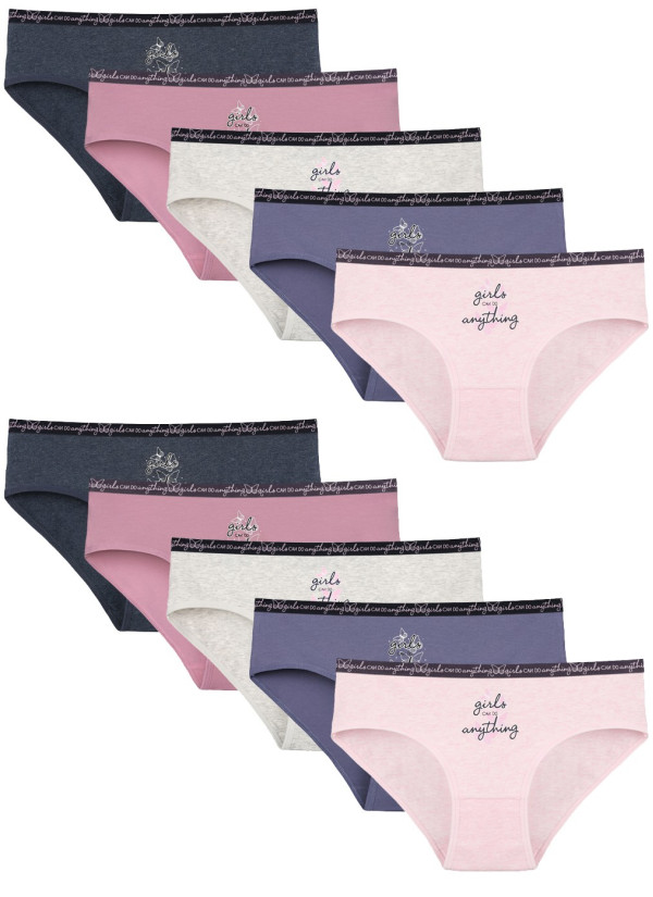 Donella 3171PB157 Assorted 10-Pack Women's Briefs — factory-direct from Turkey