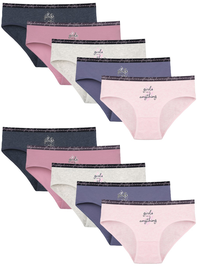 Donella 3171PB157 Assorted 10-Pack Women's Briefs — factory-direct from Turkey