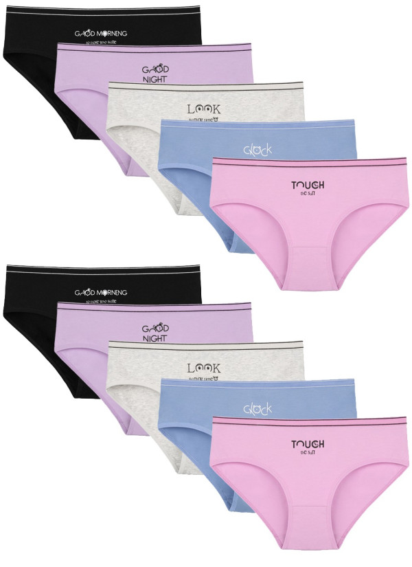 Donella 3171PB176 Assorted 10-Pack Women's Briefs — Turkish factory wholesale