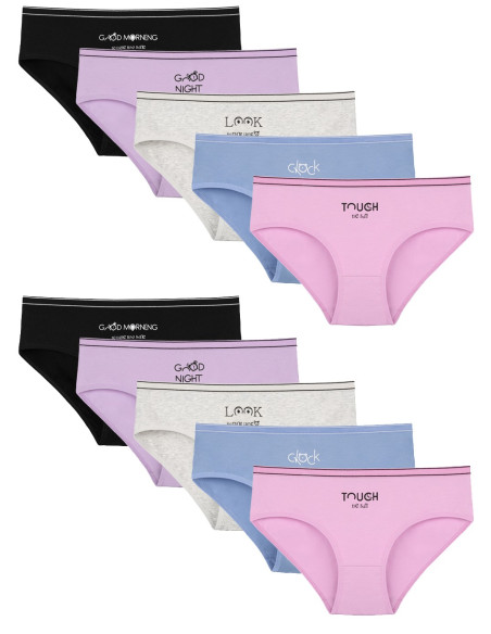 Donella 3171PB176 Assorted 10-Pack Women's Briefs — Turkish factory wholesale