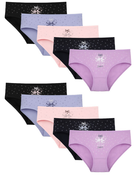 Donella 3171PB190 Assorted 10-Pack Women's Briefs — Turkey wholesale collection