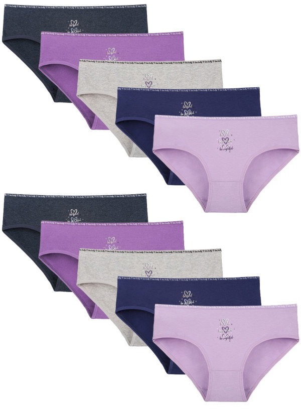 Donella 3171PB191 Assorted 10-Pack Women's Briefs — direct Turkish factory supply