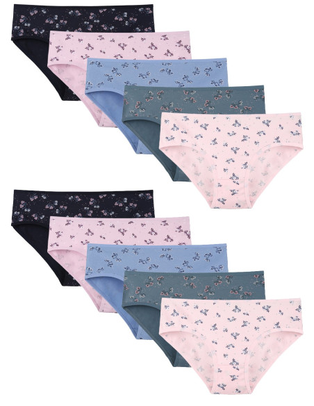 Donella 318134 Assorted 10-Pack Women's Briefs — Turkish factory wholesale
