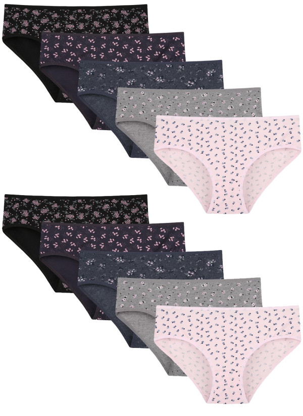 Donella 318138 Assorted 10-Pack Women's Briefs — direct Turkish factory supply