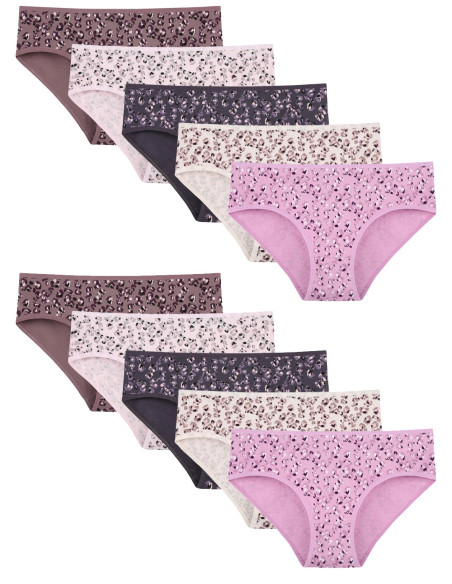 Donella 318140 Assorted 10-Pack Women's Briefs — wholesale for boutiques