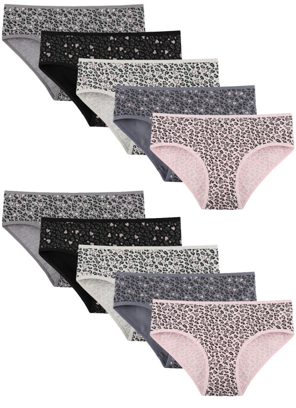 Donella 318144 Assorted 10-Pack Women's Briefs — factory-direct from Turkey