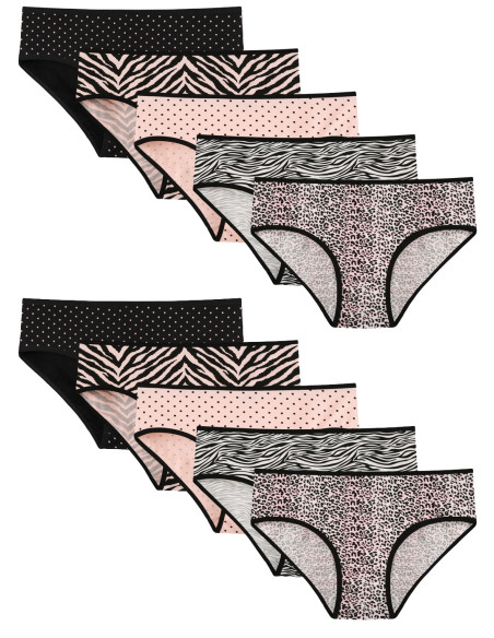 Donella 318145 Assorted 10-Pack Women's Briefs — Turkish factory wholesale