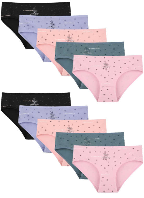 Donella 3181B44 Assorted 10-Pack Women's Briefs — wholesale for boutiques