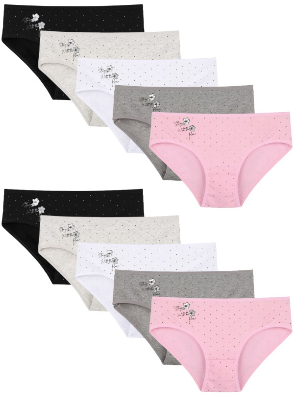 Donella 3181B45 Assorted 10-Pack Women's Briefs — Turkish textile wholesale