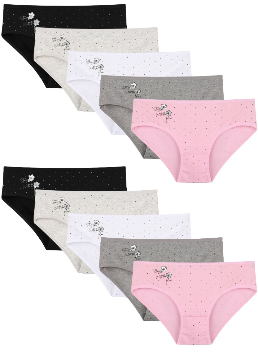 Donella 3181B45 Assorted 10-Pack Women's Briefs — Turkish textile wholesale