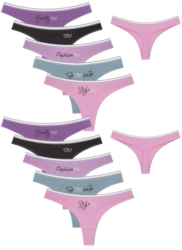 Donella 2471PB210 Assorted 10-Pack Women's Briefs — wholesale from Turkey