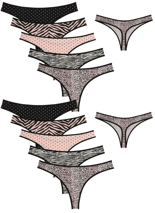 Donella 248145 Assorted 10-Pack Women's Briefs — wholesale for boutiques