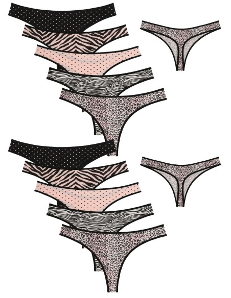 Donella 248145 Assorted 10-Pack Women's Briefs — wholesale for boutiques