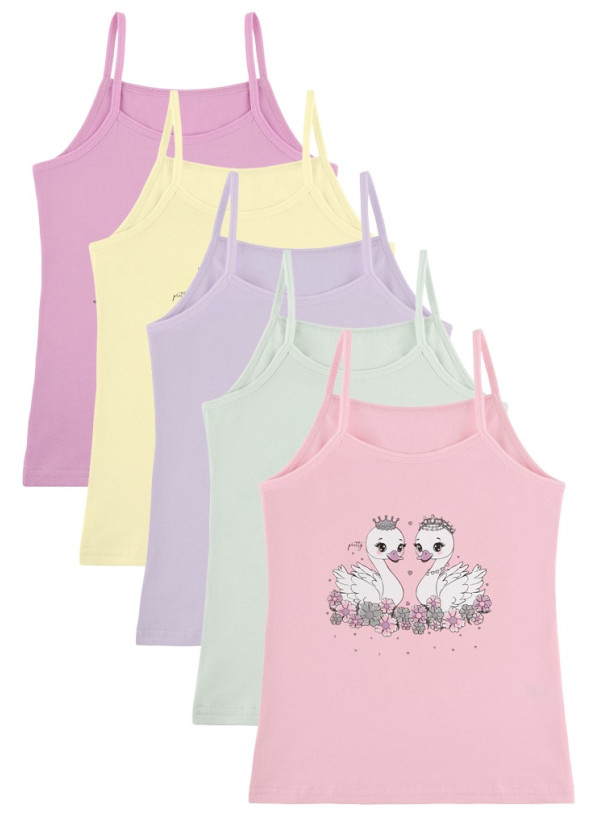 Donella 4371PB102 Assorted 10-Pack Girls' Tank Top — wholesale from Turkey