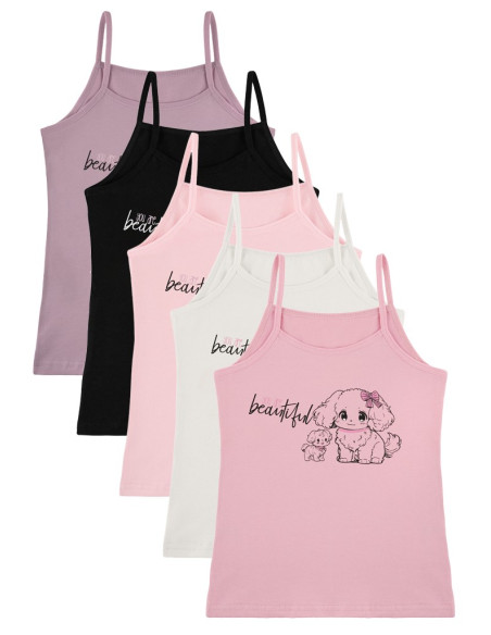 Donella 4371PB154 Assorted 10-Pack Girls' Tank Top — Istanbul wholesale supplier