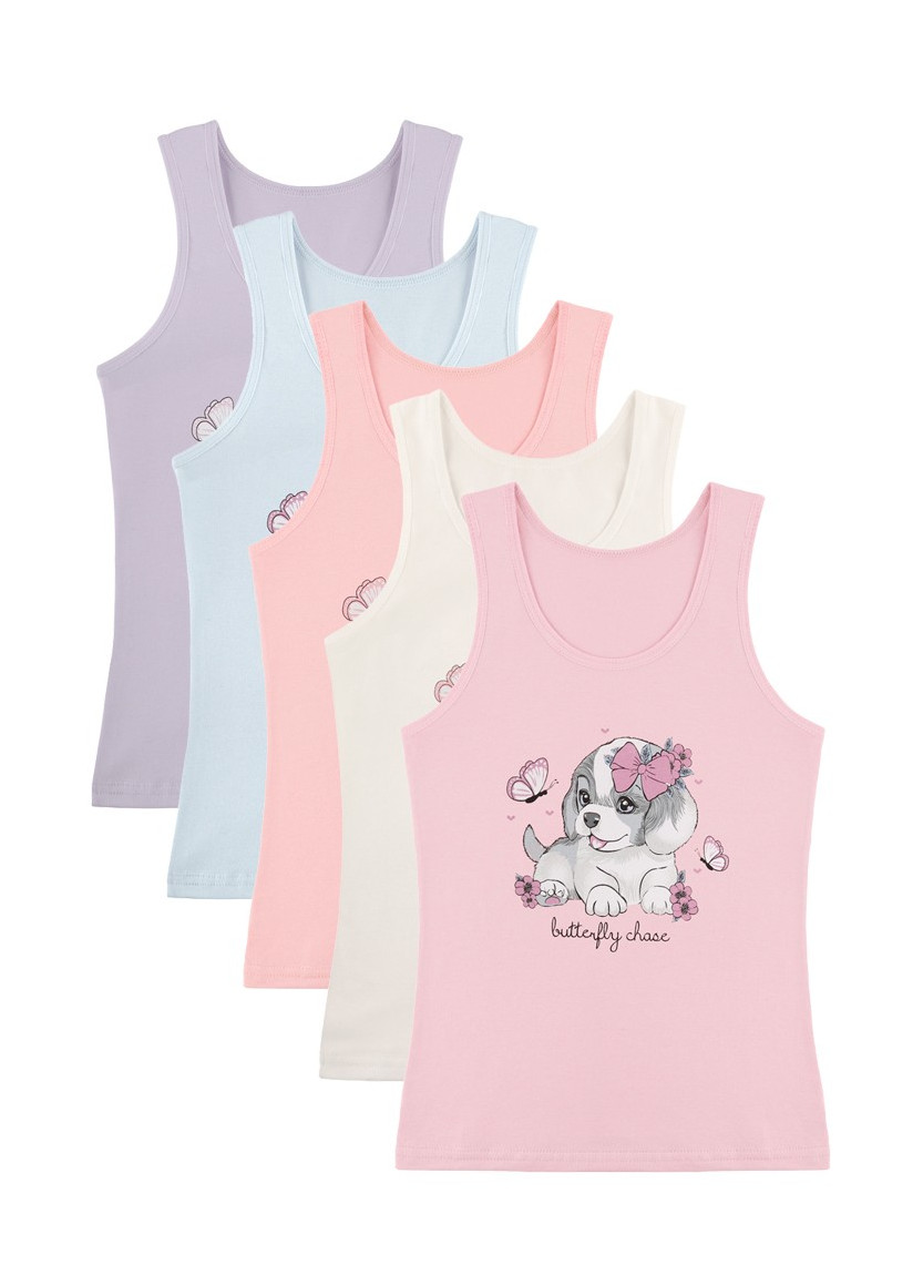 Donella 4971PB144 Assorted 10-Pack Girls' Tank Top — direct Turkish factory supply