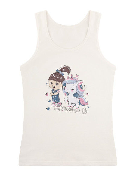Donella 4971PB165 Assorted 10-Pack Girls' Tank Top — wholesale from Turkey