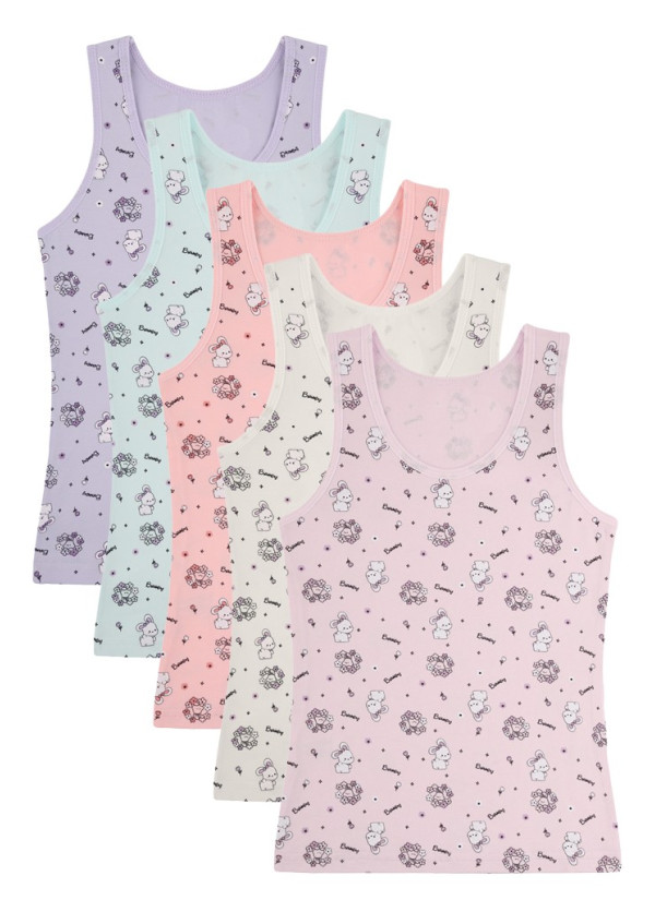 Donella 498120 Assorted 10-Pack Girls' Tank Top — wholesale from Turkey